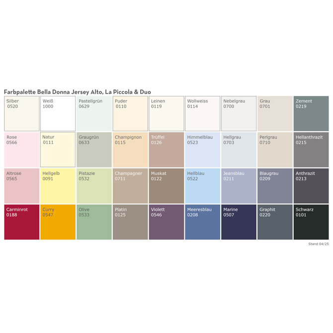Bella Donna Jersey La Piccola Duo 1 Splittopperhoeslaken 160x210-220 cm muskaat-0122
