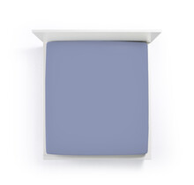 Bella Donna Jersey La Piccola Duo 1 Splittopperhoeslaken 140x190-200 cm blauwgrijs-0209