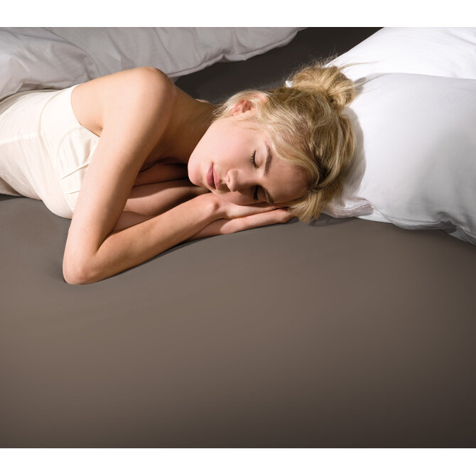 Bella Donna Jersey La Piccola Duo 1 Splittopperhoeslaken 140x190-200 cm truffel-0126