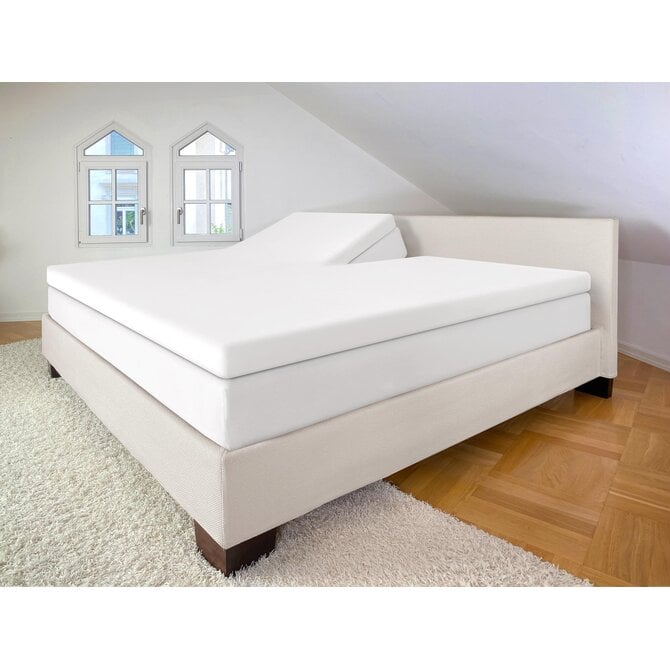 Bella Donna Jersey La Piccola Duo 1 Splittopperhoeslaken 200x210-220 cm jeansblauw-0211