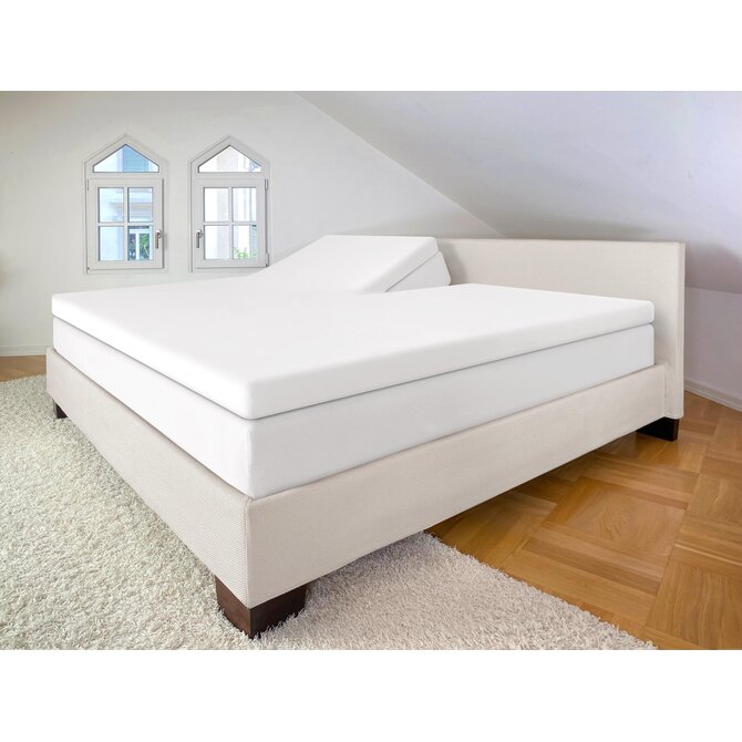 Bella Donna Jersey La Piccola Duo 1 Splittopperhoeslaken 180x210-220 cm jeansblauw-0211