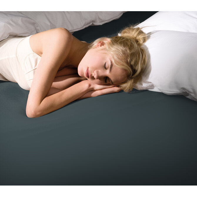 Bella Donna Jersey La Piccola Duo 1 Splittopperhoeslaken 200x210-220 cm grafiet-0220