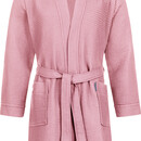 Morgenstern Morgenstern badjas Luca wafelstof Kimono 120cm Poederrose XL