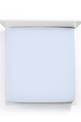 Bella Donna Jersey La Piccola Duo 1 Splittopperhoeslaken 180x210-220 cm hemelblauw-0523