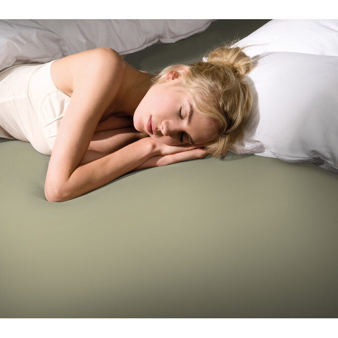 Bella Donna Jersey La Piccola Duo 2 Splittopperhoeslaken 140x190-200 cm pistache-0532