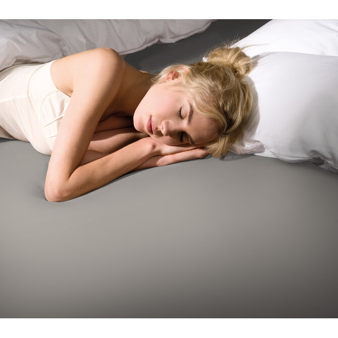 Bella Donna Jersey La Piccola Duo 2 Splittopperhoeslaken 140x190-200 cm grijs-0701
