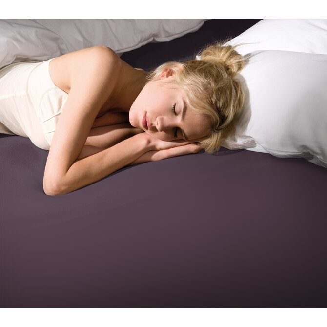 Bella Donna Jersey La Piccola Duo 2 Splittopperhoeslaken 180x210-220 cm violett-0546
