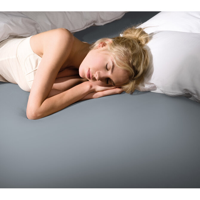 Bella Donna Jersey La Piccola Duo 1 Splittopperhoeslaken 140x190-200 cm lichtgrijs-0703