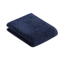 Vossen douchelaken Vegan Life marine blau 67x140