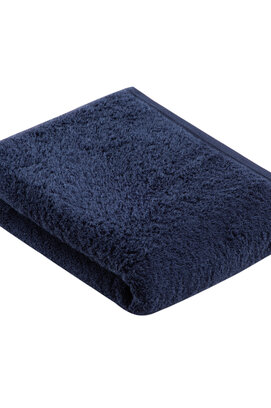 Vossen douchelaken Vegan Life marine blau 67x140