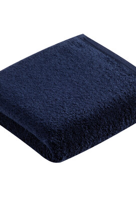 Vossen handdoek Vegan Life marine blau 60x110