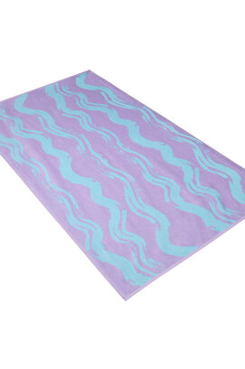 Strandlaken Vossen coast lines lavender touch 100x180