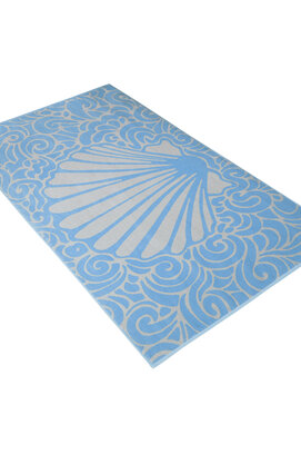 Strandlaken Vossen aqua flow pacific pearl 100x180