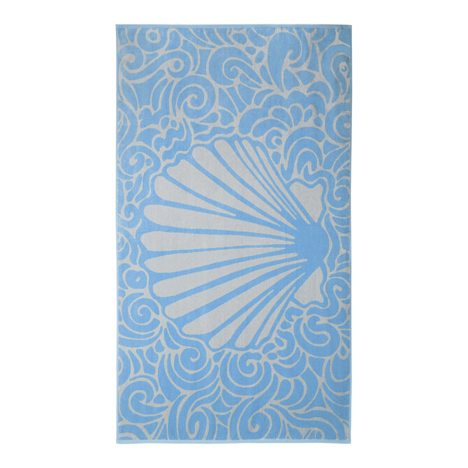 Strandlaken Vossen aqua flow pacific pearl 100x180