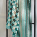 Cawö Cawö Unique Karo Washandje türkis 16x22