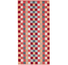 Cawö Unique Karo Gastendoekje koralle 30x50