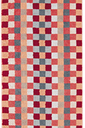 Cawö Unique Karo Badhanddoek koralle 70x140