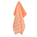 Bunzlau Castle Bunzlau Castle Hearts theedoek 65x65 Orange