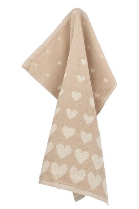 Bunzlau Castle Hearts keukendoek 53x60 Sand