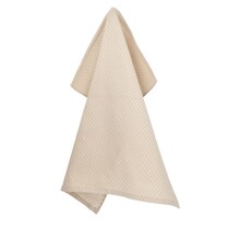 Bunzlau Castle Small Check theedoek 65x65 Sand