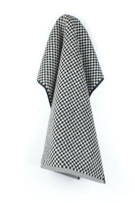 Bunzlau Castle keukendoek Small Check black 53x60