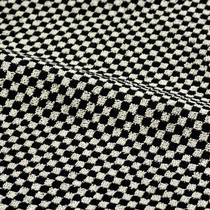 Bunzlau Castle keukendoek Small Check black 53x60