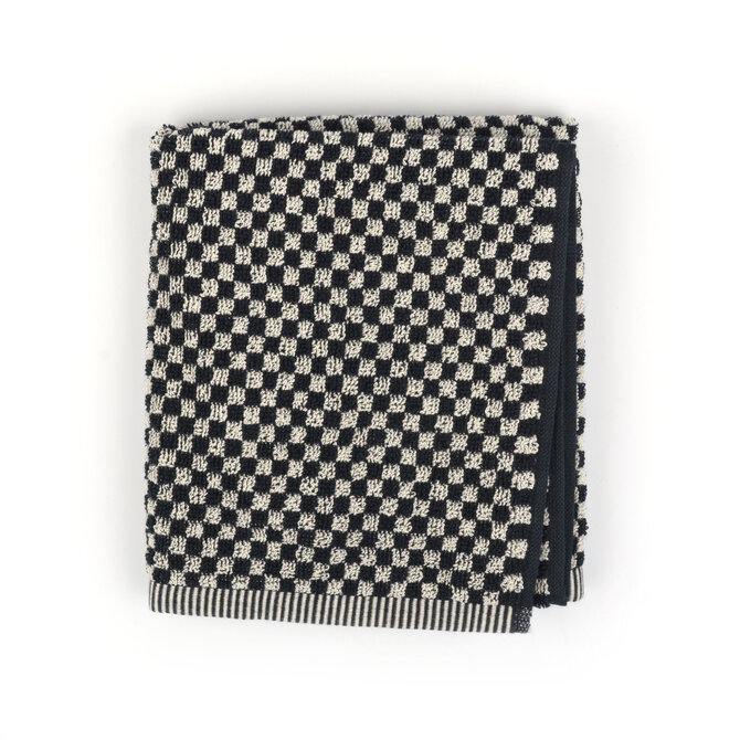 Bunzlau Castle keukendoek Small Check black 53x60