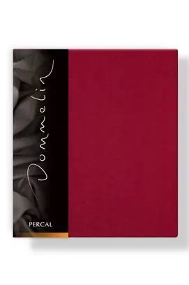 Dommelin Kussensloop Uni Percal 200TC 580 Rosso 60x70
