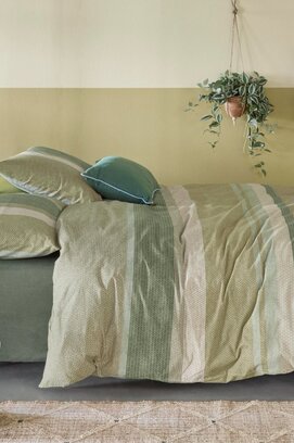 Beddinghouse Dekbedovertrek Sebastian Grey Green 140x200/220