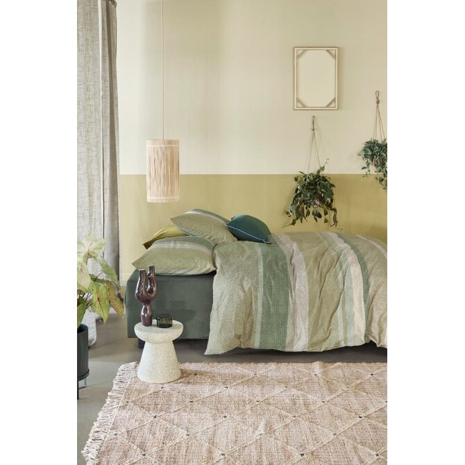 Beddinghouse Dekbedovertrek Sebastian Grey Green 140x200/220