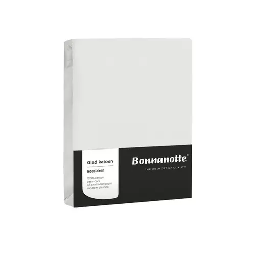 Bonnanotte Bonnanotte Hoeslaken Katoen Off White 180x200