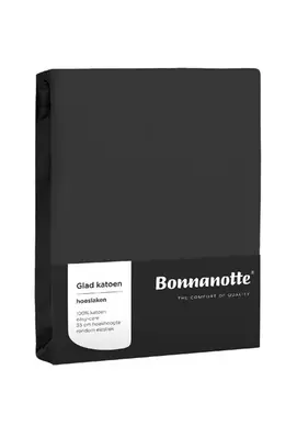 Bonnanotte Hoeslaken Katoen Donker Grijs 80x200