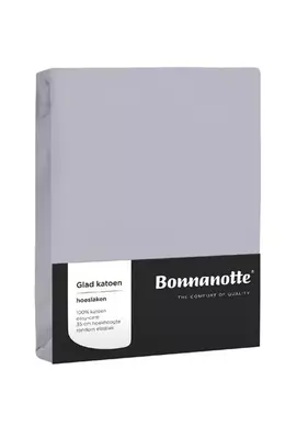 Bonnanotte Hoeslaken Katoen Licht grijs 180x200