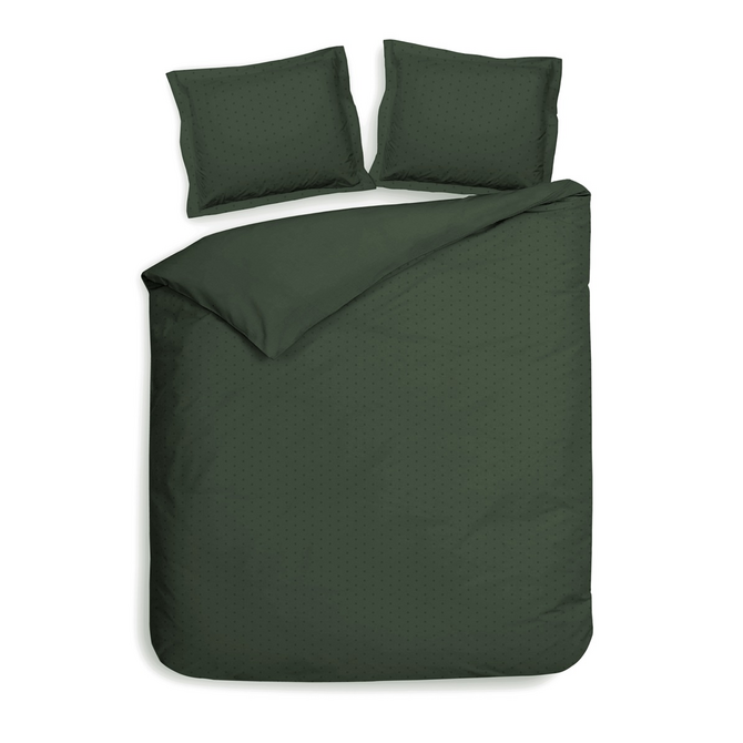 Heckett & Lane Punto dekbedovertrek 240x200/220 Calla Green