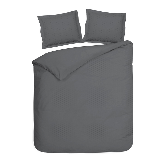 Heckett & Lane Punto dekbedovertrek 240x200/220 Classic Anthracite