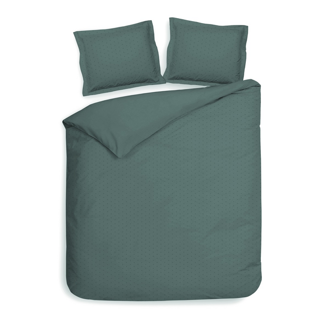Heckett & Lane Punto dekbedovertrek 200x200/220 Mineral Green