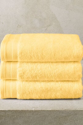 De Witte Lietaer Excellence handdoek 50x100 Butter Yellow