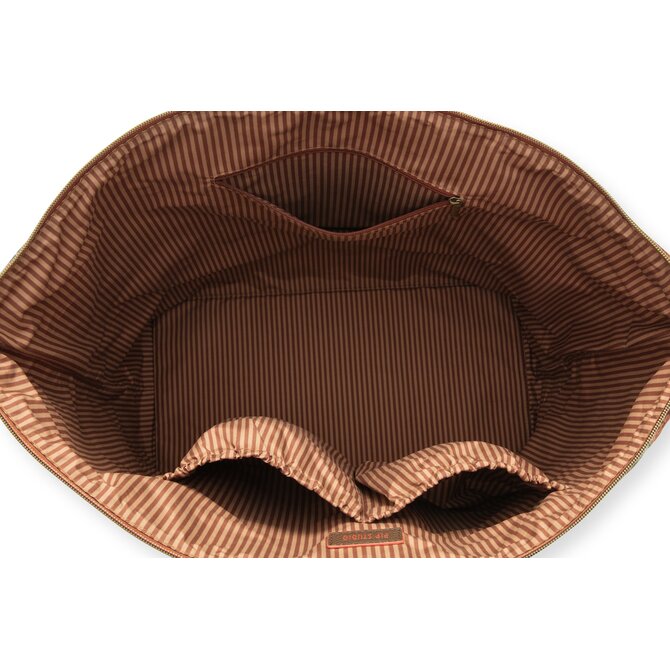 Pip Studio Tilda Schouder  Tas Large Mumbai Morning Brown66x20x44cm