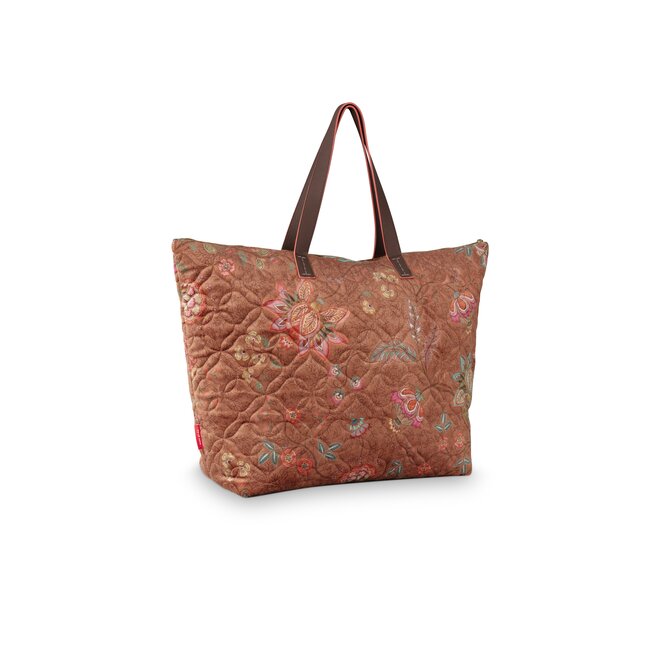 Pip Studio Tilda Schouder  Tas Large Mumbai Morning Brown66x20x44cm