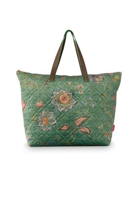 Pip Studio Tilda Schouder  Tas Large Mumbai Morning Green66x20x44cm