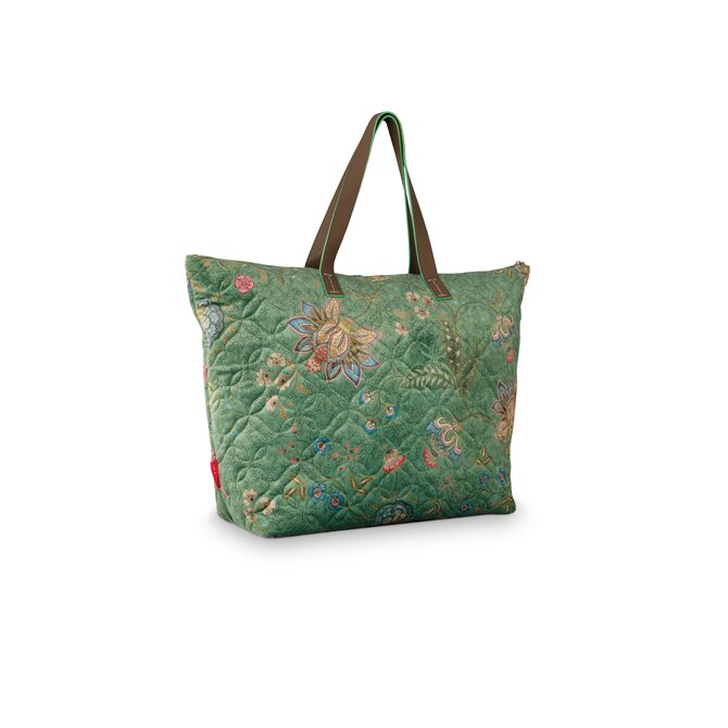 Pip Studio Tilda Schouder  Tas Large Mumbai Morning Green66x20x44cm
