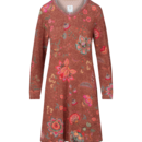 Pip Studio Pip Studio Dana Long Sleeve Nightdress Mumbai Morning Brown XL