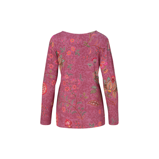 Pip Studio Trice Long Sleeve Top Mumbai Morning Pink S