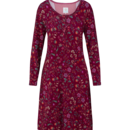 Pip Studio Pip Studio Desiree Long Sleeve Nightdress Flora Bangalore Dark Pink XL