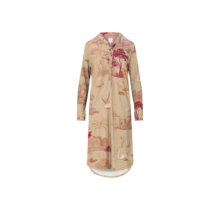 Pip Studio Diogo Long Sleeve Nightdress Darjeeling Days Sand L