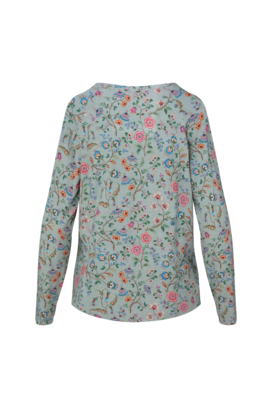 Pip Studio Tina Long Sleeve Top Flora Bangalore Green XL