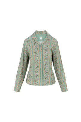 Pip Studio Faye Long Sleeve Top Rosa Rani Blue XXL
