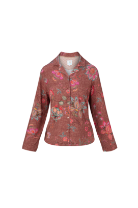 Pip Studio Faye Long Sleeve Top Mumbai Morning Brown S