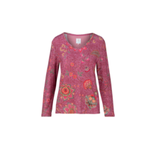 Pip Studio Trice Long Sleeve Top Mumbai Morning Pink L