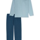 Schiesser Schiesser Heren Pyjama Long iceblue 181154 L/52
